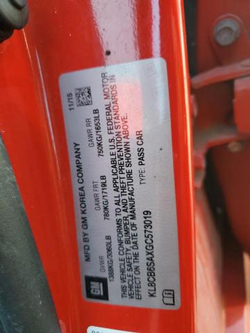2016 CHEVROLET SPARK LS - KL8CB6SAXGC573019