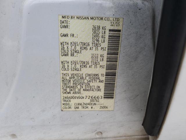 2016 NISSAN FRONTIER S - 1N6AD0EV6GN726663