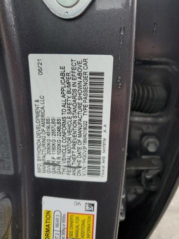 VIN 1HGCV3F18MA018022 2021 Honda Accord, Hybrid no.12