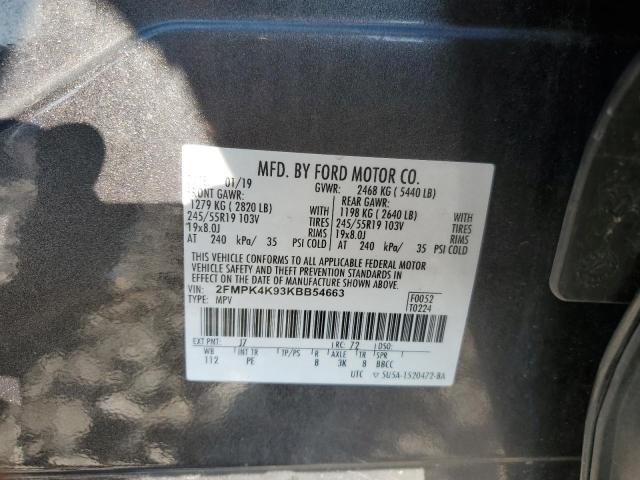 2019 FORD EDGE TITAN - 2FMPK4K93KBB54663