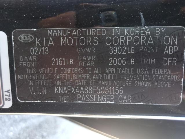 VIN KNAFX4A88E5051156 2014 KIA Forte, EX no.12