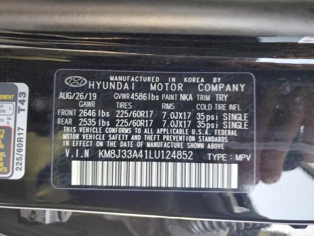 2020 HYUNDAI TUCSON LIM - KM8J33A41LU124852