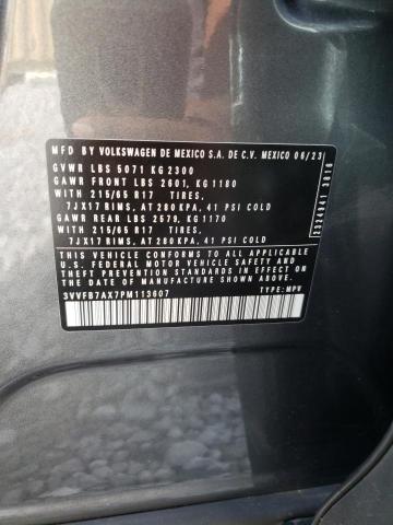 2023 VOLKSWAGEN TIGUAN S - 3VVFB7AX7PM113607