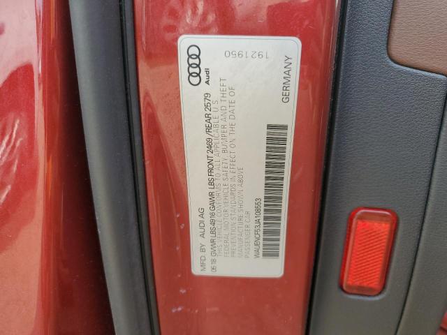 2018 AUDI A5 PREMIUM - WAUENCF53JA108553