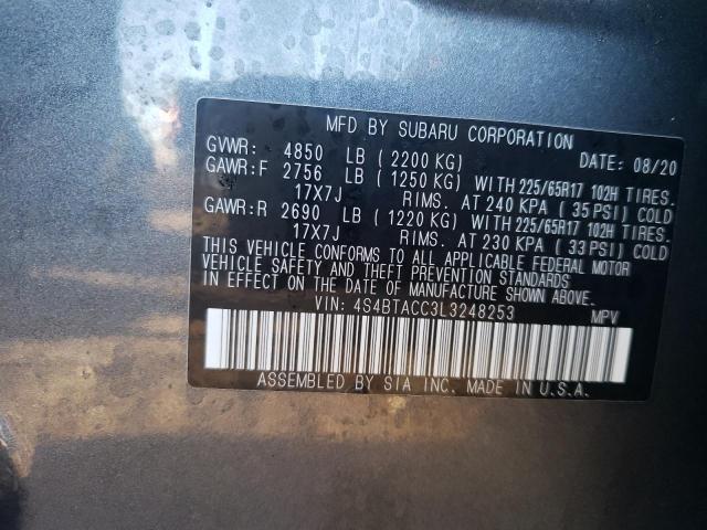 2020 SUBARU OUTBACK PR - 4S4BTACC3L3248253