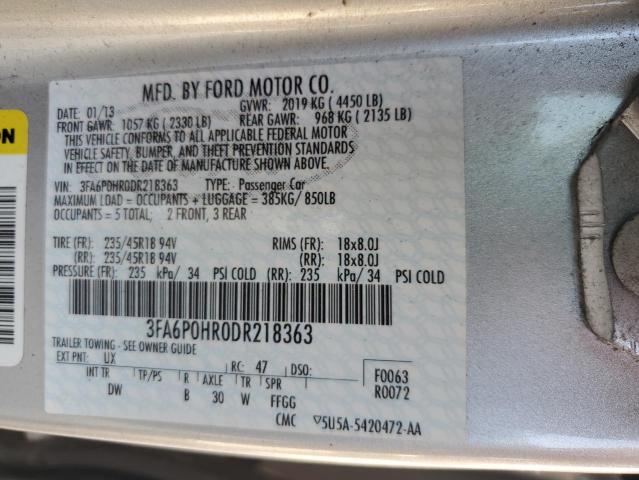 VIN 3FA6P0HR0DR218363 2013 Ford Fusion, SE no.12