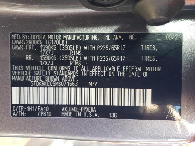 2021 TOYOTA SIENNA LE - 5TDKRKEC5MS071663