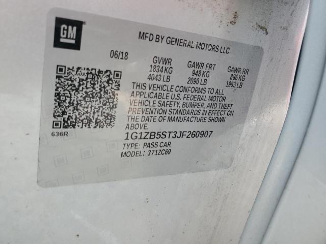 2018 CHEVROLET MALIBU LS - 1G1ZB5ST3JF260907