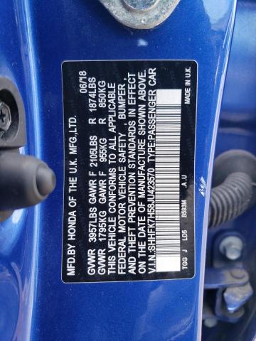 2018 HONDA CIVIC EX - SHHFK7H58JU423570