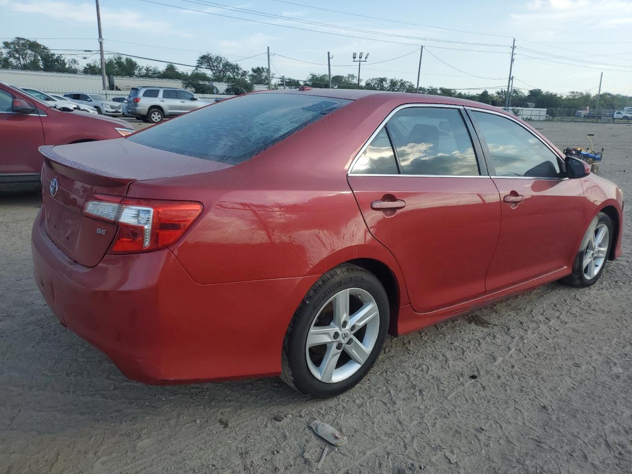 TOYOTA CAMRY BASE 2012 red sedan 4d gas 4T1BF1FK9CU561120 photo #4