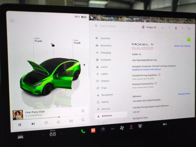 VIN 7SAYGDEF5RF107744 2024 Tesla MODEL Y no.9