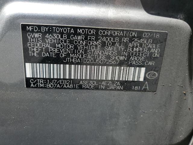 2018 LEXUS IS 300 - JTHBA1D20J5072567