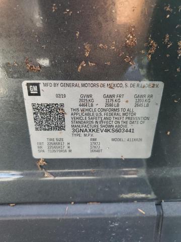 2019 CHEVROLET EQUINOX LT - 3GNAXKEV4KS603441