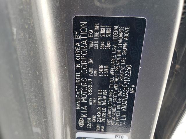 VIN KNDJN2A21F7172250 2015 KIA Soul no.13