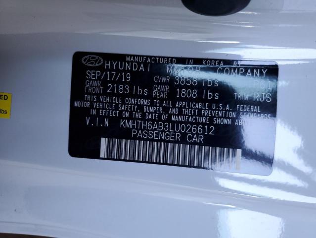 2020 HYUNDAI VELOSTER T - KMHTH6AB3LU026612