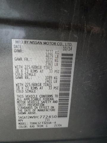 2015 NISSAN ROGUE S - 5N1AT2MV9FC772450