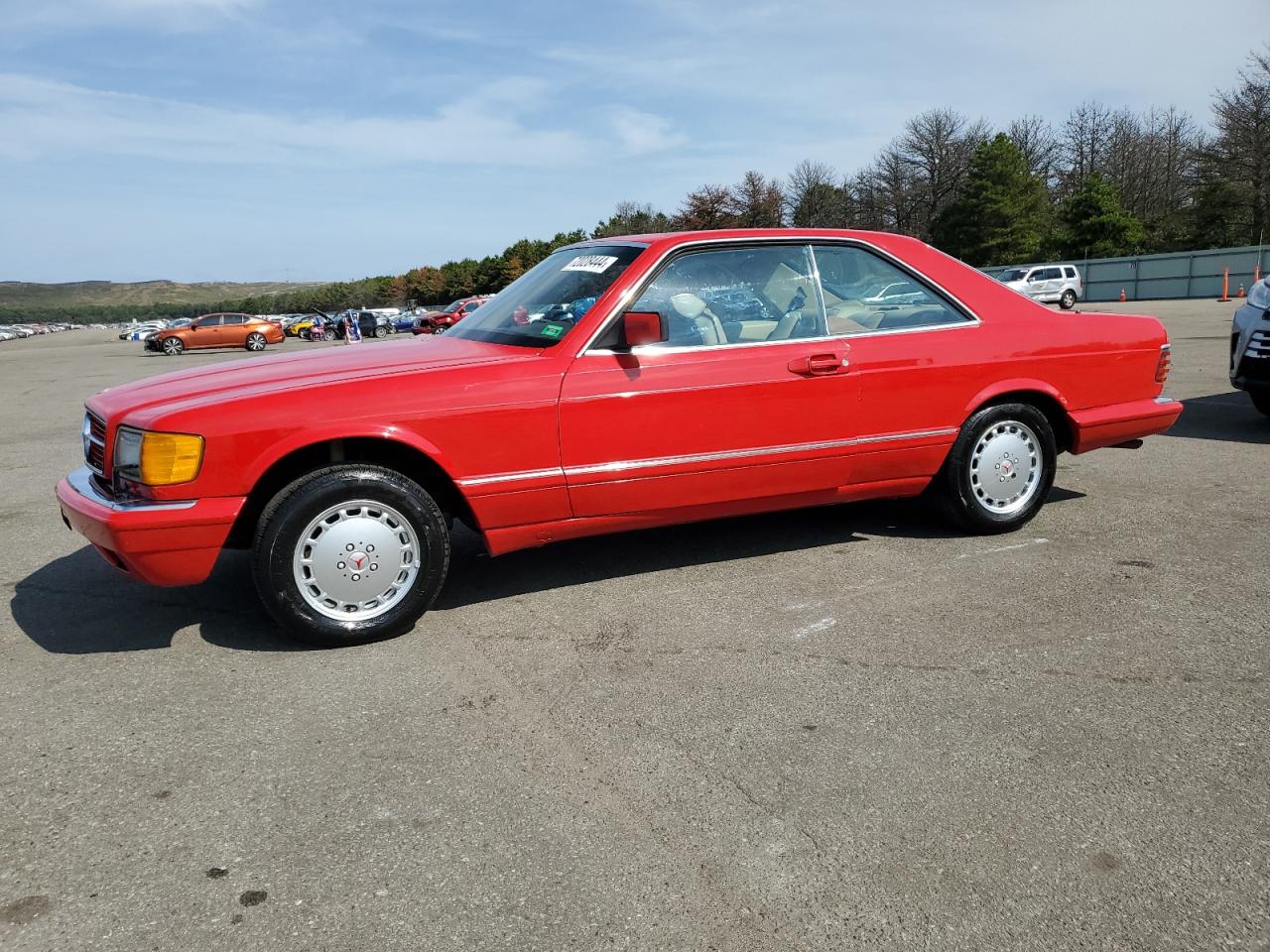 MERCEDES-BENZ 560 SEC 1988 red coupe gas WDBCA45D0JA390136 photo #1