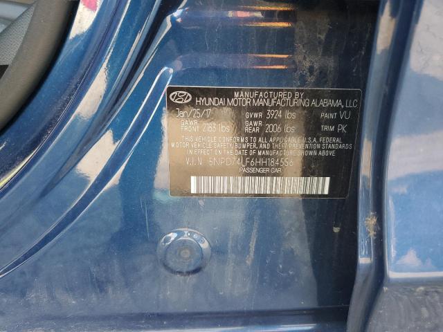 2017 HYUNDAI ELANTRA SE - 5NPD74LF6HH184556