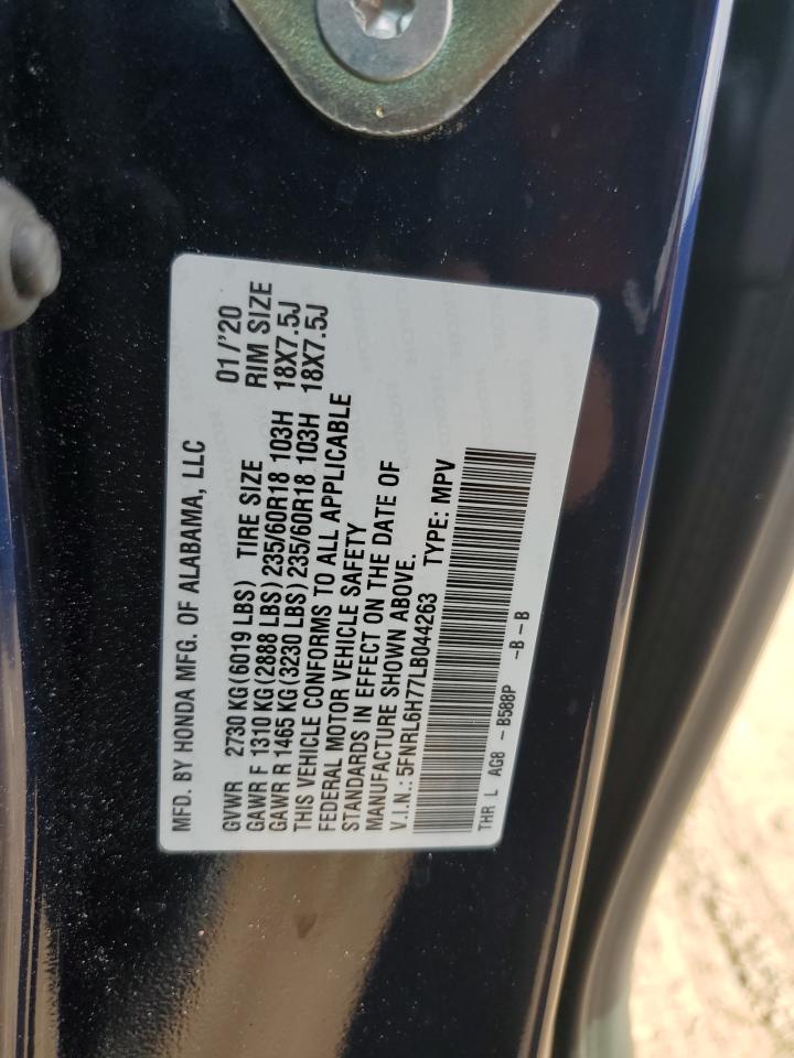 Lot #2921729506 2020 HONDA ODYSSEY EX