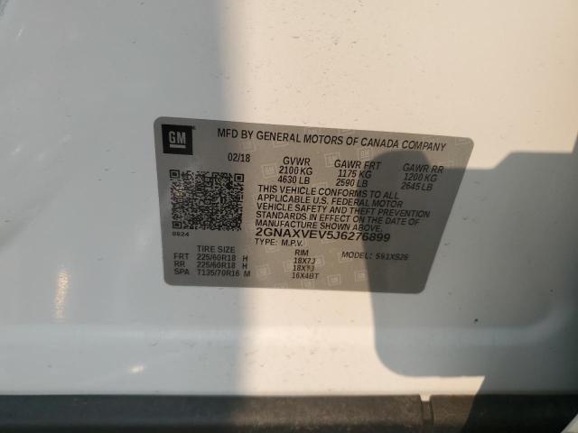 2018 CHEVROLET EQUINOX PR - 2GNAXVEV5J6276899