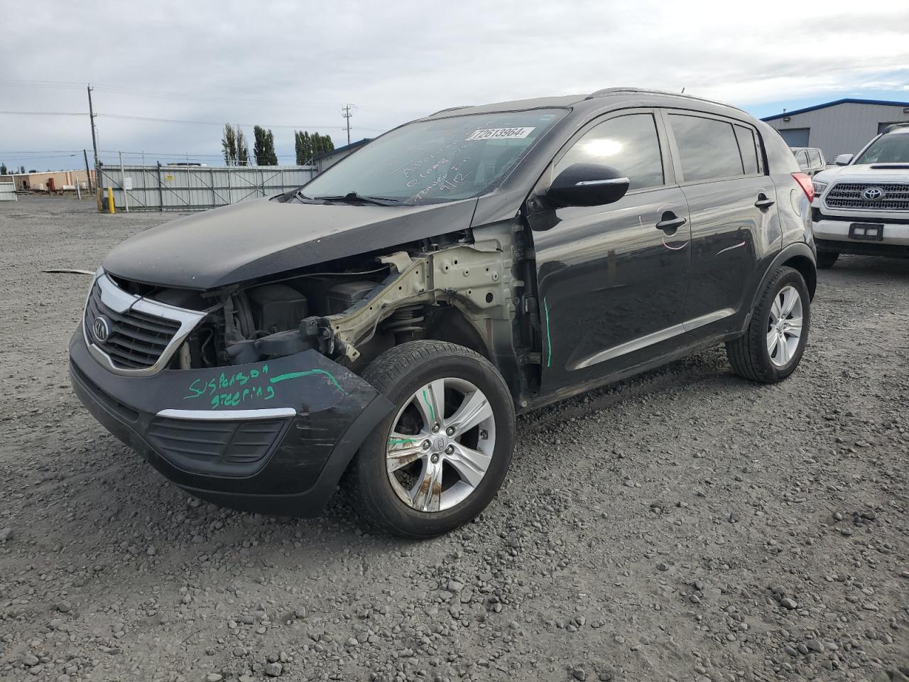 KIA SPORTAGE L 2011 charcoal  gas KNDPB3A20B7019572 photo #1