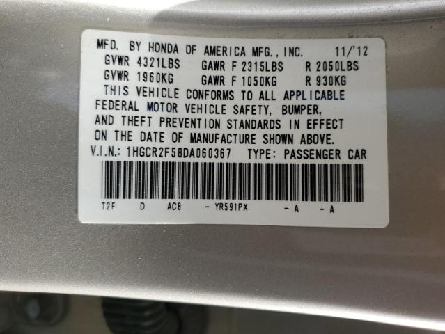 VIN 1HGCR2F58DA060367 2013 Honda Accord, Sport no.13