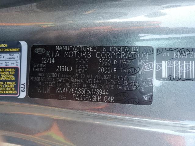 VIN KNAFZ6A35F5373944 2015 KIA Forte, SX no.12