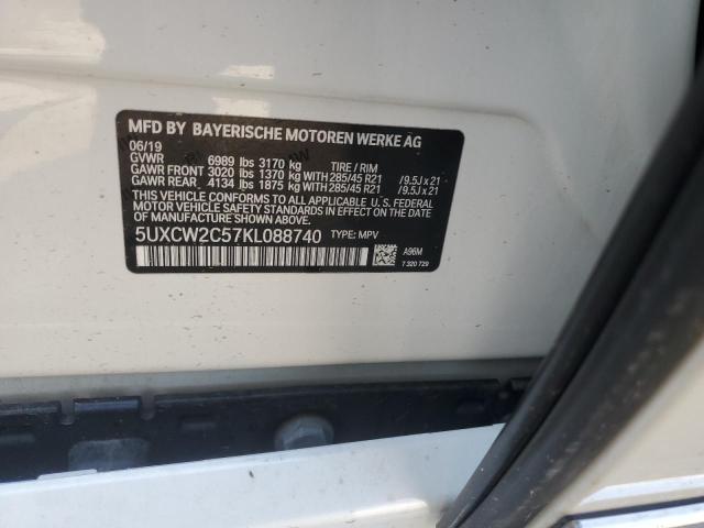 2019 BMW X7 XDRIVE4 - 5UXCW2C57KL088740