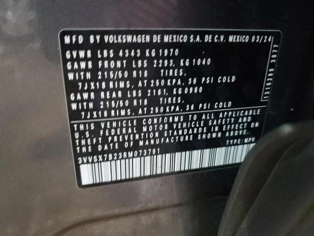 2024 VOLKSWAGEN TAOS SE - 3VVSX7B23RM073791