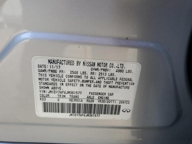2018 INFINITI Q50 LUXE - JN1EV7AP4JM361577