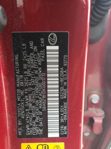 2019 LEXUS ES 350 - 58ABZ1B12KU001712