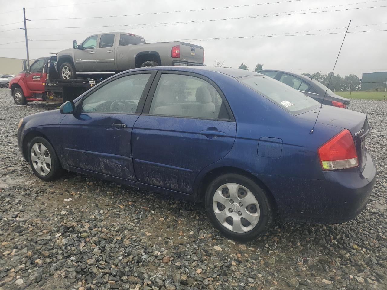 KIA SPECTRA EX 2008 blue  gas KNAFE122385539823 photo #3