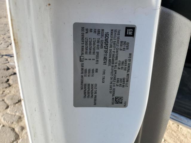 2015 CHEVROLET EXPRESS G2 - 1GCWGFCF7F1148741