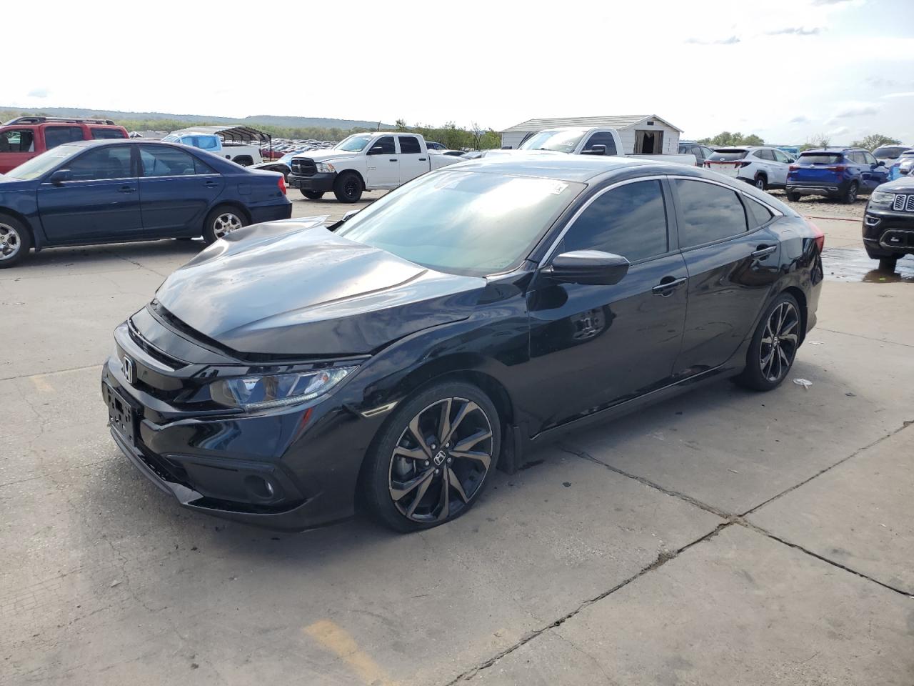 Lot #2872192223 2021 HONDA CIVIC SPOR