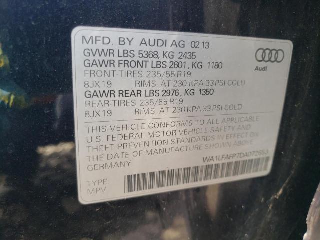 VIN WA1LFAFP7DA072653 2013 Audi Q5, Premium Plus no.13