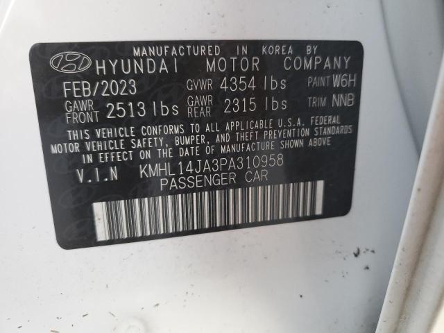 VIN KMHL14JA3PA310958 2023 HYUNDAI SONATA no.12