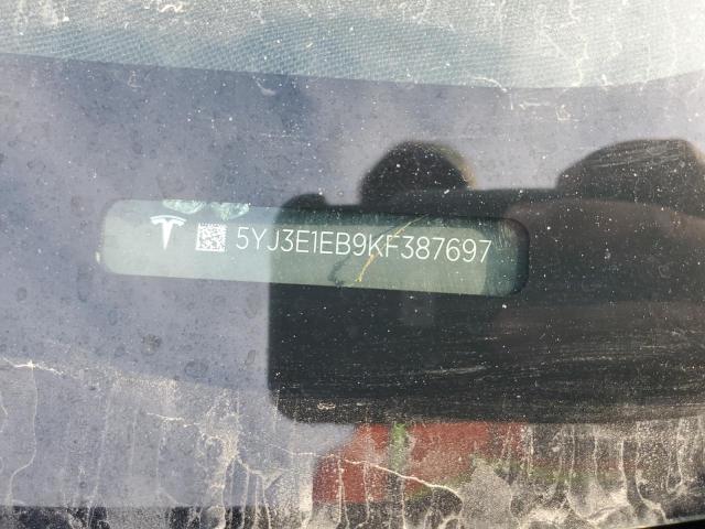 2019 TESLA MODEL 3 - 5YJ3E1EB9KF387697