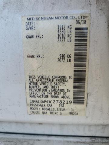2018 NISSAN ALTIMA 2.5 - 1N4AL3AP4JC278219
