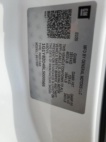 2020 CHEVROLET CORVETTE S - 1G1Y82D49L5000566