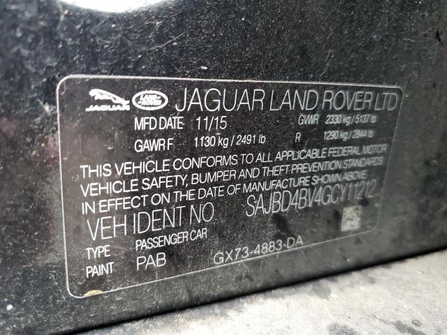 2016 JAGUAR XF PREMIUM SAJBD4BV4GCY11212