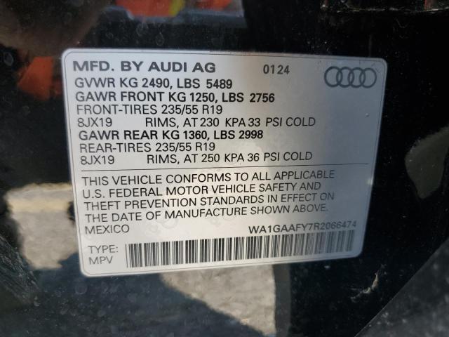 VIN WA1GAAFY7R2066474 2024 Audi Q5, Premium 45 no.13