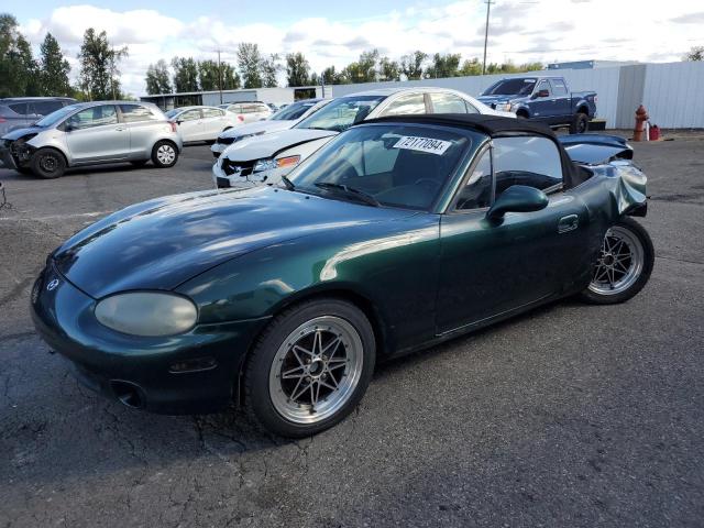 MAZDA MX-5 MIATA 2000 green converti gas JM1NB3538Y0147151 photo #1