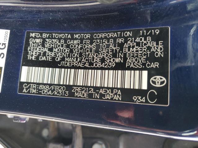 2020 TOYOTA COROLLA LE - JTDEPRAE4LJ084239