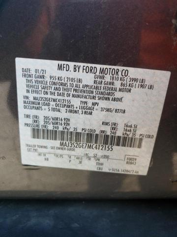 2021 FORD ECOSPORT S - MAJ3S2GE7MC412155
