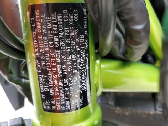 2017 KAWASAKI ER650 G - JKAEREG12HDA01188