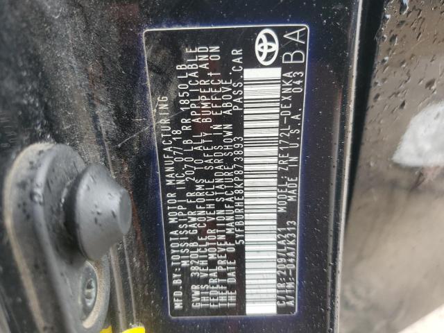 2019 TOYOTA COROLLA L - 5YFBURHE8KP873893