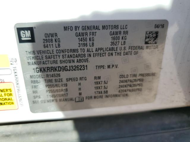 2016 GMC ACADIA SLT - 1GKKRRKD9GJ326231