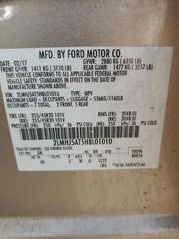 2017 LINCOLN MKT - 2LMHJ5AT5HBL01010