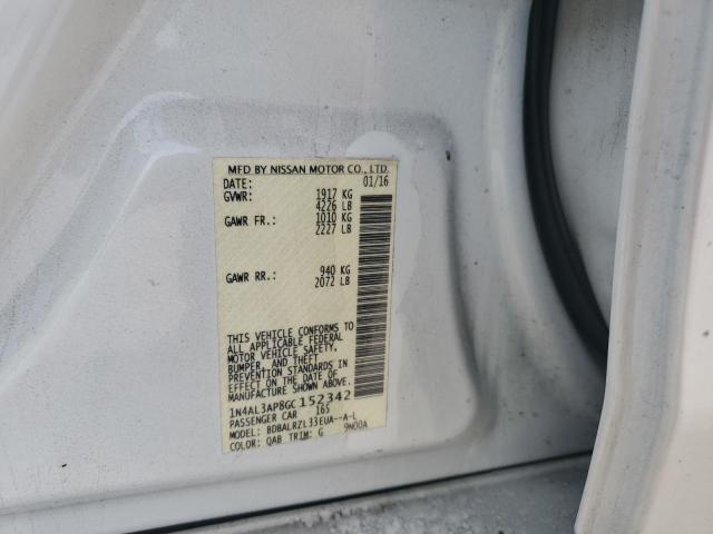 2016 NISSAN ALTIMA 2.5 - 1N4AL3AP8GC152342