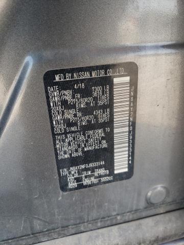 2018 NISSAN ARMADA PLA - JN8AY2NF0J9333144